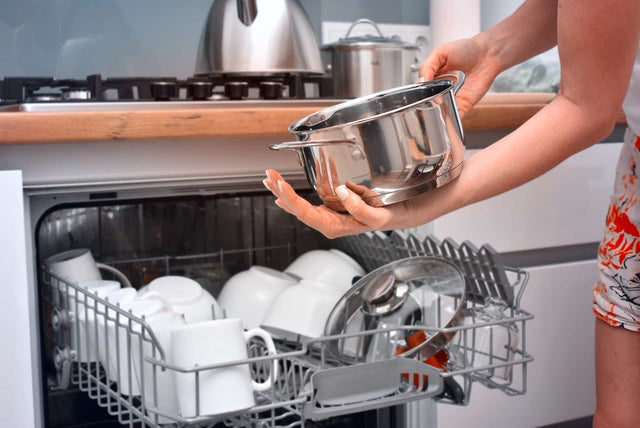 Which pots and pans can go in the dishwasher?