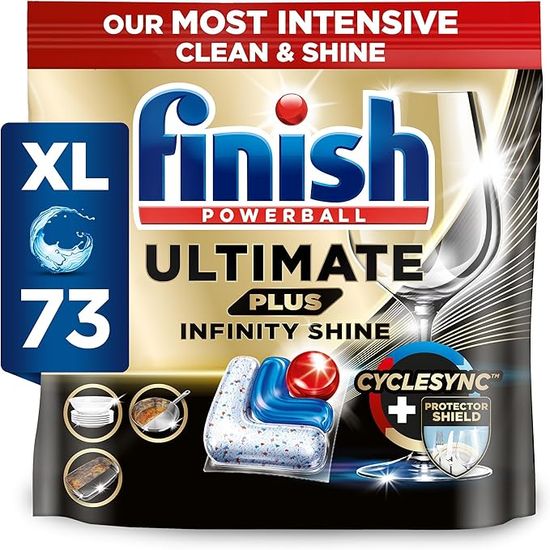 Finish Ultimate Plus Dishwasher Detergent 73 Tablets Regular