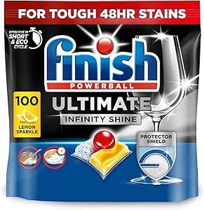 Finish Ultimate Dishwasher Detergent 100 Tablets Lemon