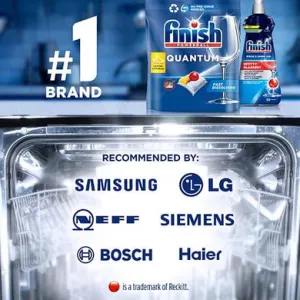 Finish Quantum All In 1 Dishwasher Tablets Lemon