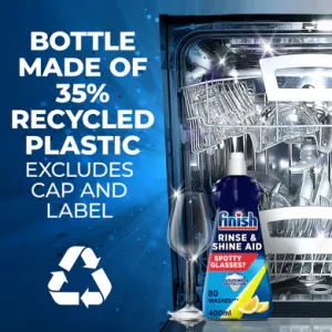 Bottle made of 35% recycled plastic
