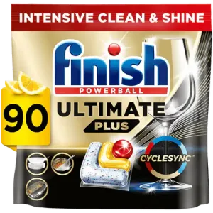 Finish Ultimate Plus Dishwasher Detergent 90 Tablets Lemon