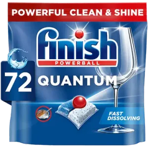 Finish Quantum Dishwasher Detergent 72 Tablets Regular