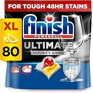 Finish Ultimate Dishwasher Detergent 80 Tablets Lemon