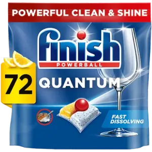 Finish Quantum Dishwasher Detergent 72 Tablets Lemon