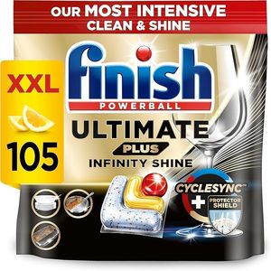 Finish Ultimate Plus Dishwasher Detergent 105 Tablets Lemon